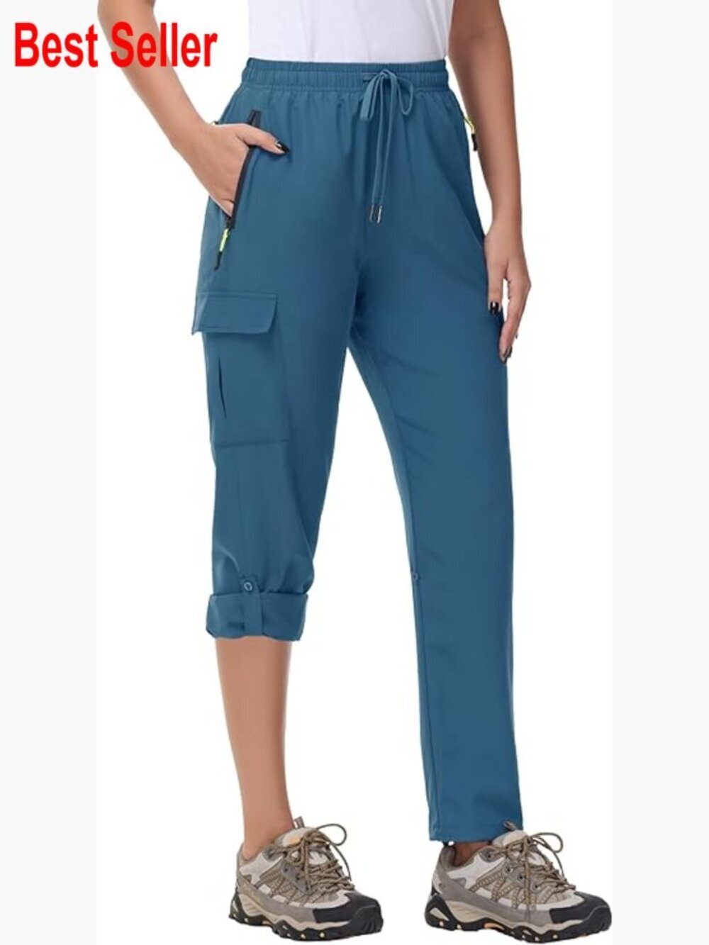 Quick Dry Water Resistant Hiking Cargo Pants with Zipper Pockets